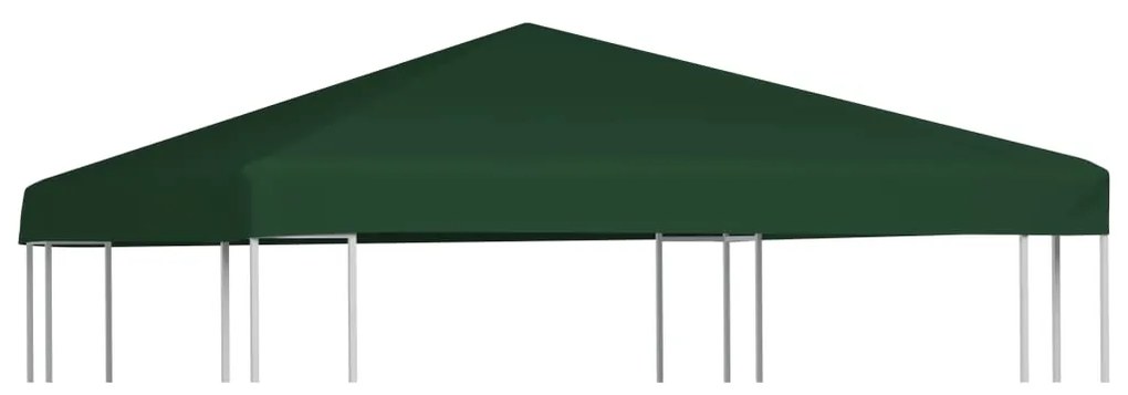 vidaXL Cobertura de gazebo 310 g/m² 3x3 m verde