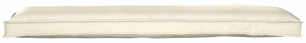 Almofada de Palete para Banco Creme 150 x 40 x 8 cm, feita em tecido O