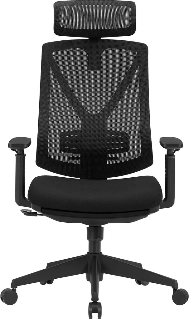 Cadeira de escritório 68,5 x 70 x (116-133) cm regulável em altura em malha respirável preta