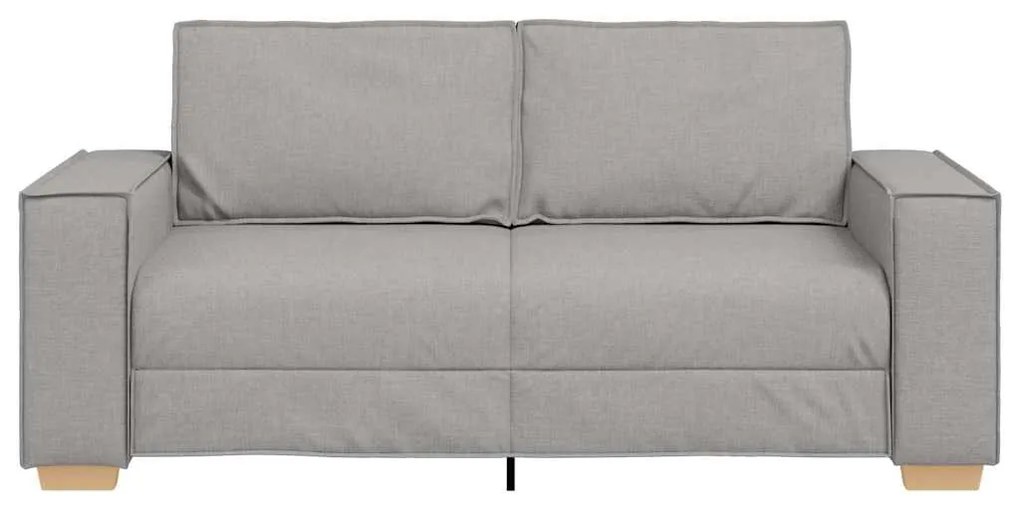 Sofá de 2 lugares cinza nuvem 140 cm tecido