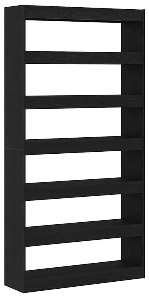 Estante vidaXL Carvalho preto Madeira de engenharia 100 x 30 x 198 cm