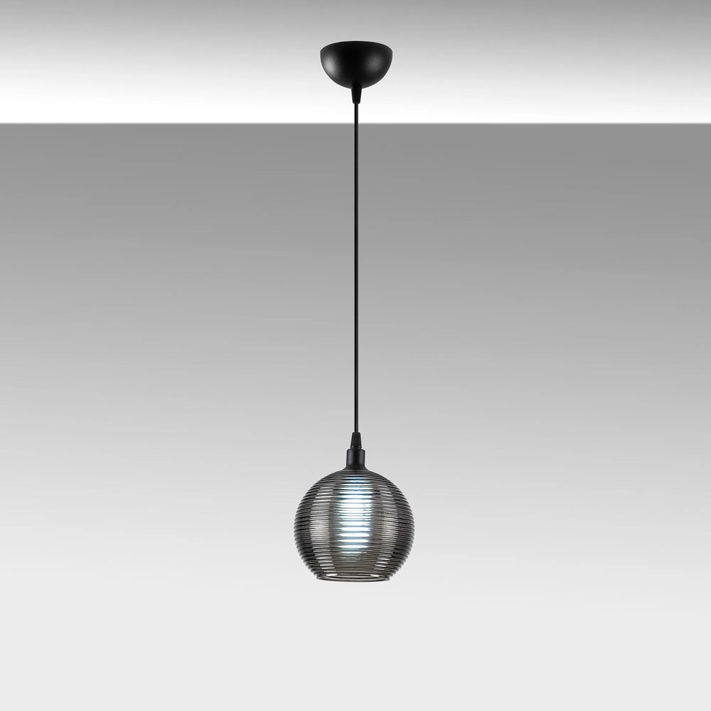 Candeeiro Chandelier Muzo – Preto – 15 x 15 cm