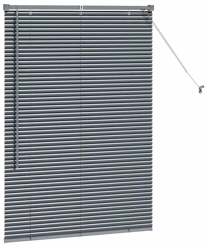Persiana de Janela Cinzento-escuro 80 x 130 cm Alumínio