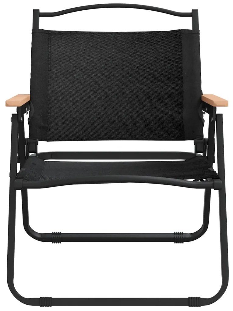 Cadeiras de campismo 2 pcs 54x43x59 cm tecido oxford preto