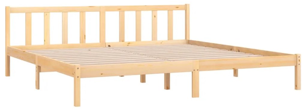 Estrutura de cama 200x200 cm pinho maciço