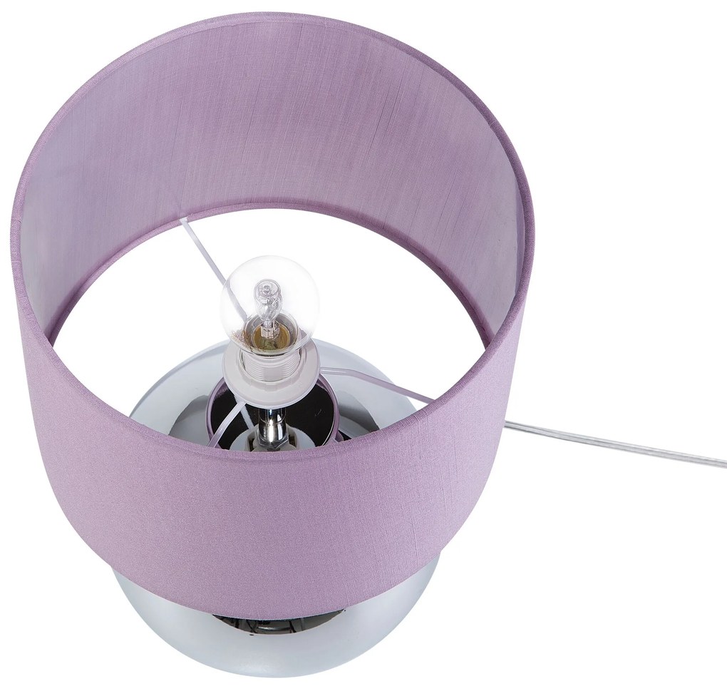 Candeeiro de mesa 33 cm violeta RONAVA Beliani