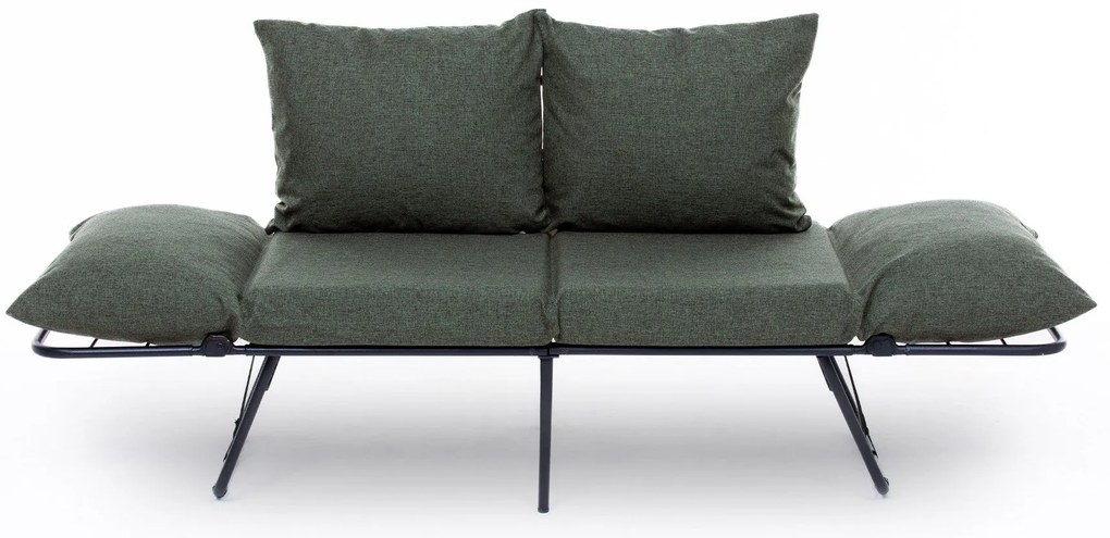 Sofá-Cama de 2 Lugares Viper – Verde – 150 cm x 78 cm x 60 cm