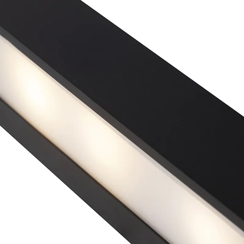 Candeeiro de parede design oblongo preto 35 cm - Houx Design