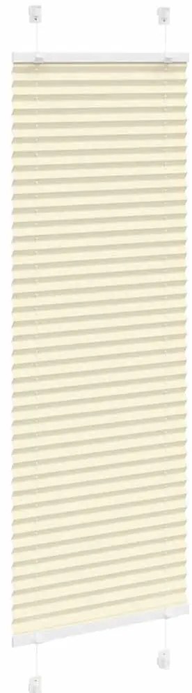 Creme Plissada Cega 50x150 cm Largura Tecido 49,4 cm Poliéster