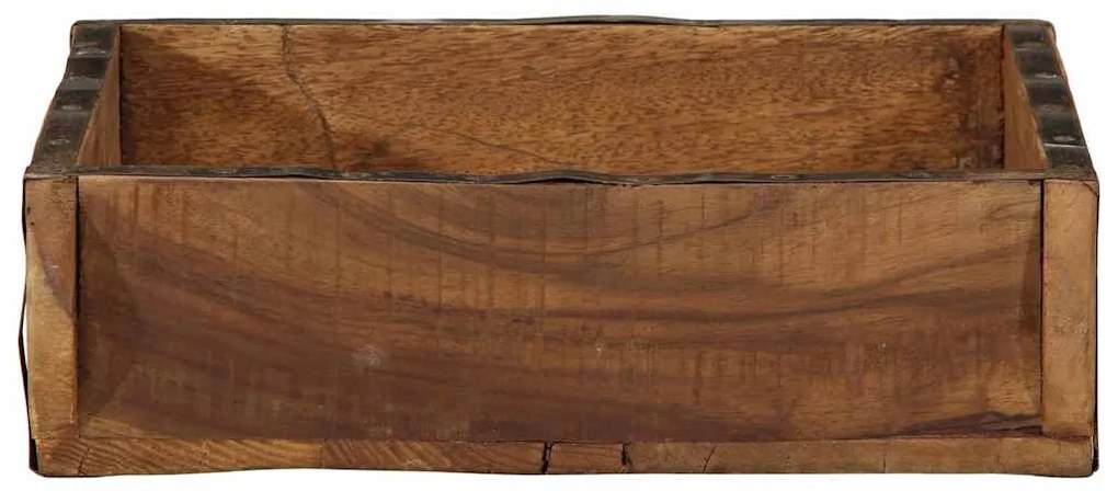 Bandejas vidaXL 4 pcs 31x29x10 cm Madeira Sólida Reciclada