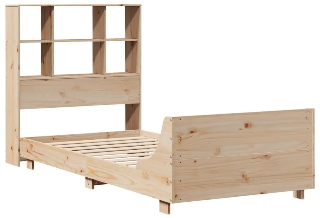 Cama sem colchão 75x190 cm madeira de pinho maciça