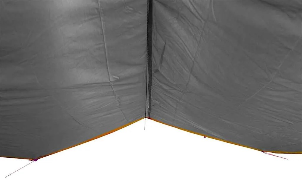 Lona de campismo 500x294 cm impermeável cinzento e laranja