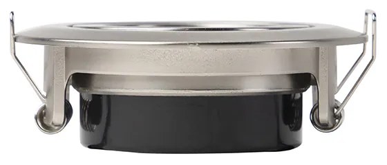 Conjunto de 5 focos embutidos modernos em aço com LED incluído regulável em 3 etapas - Mio