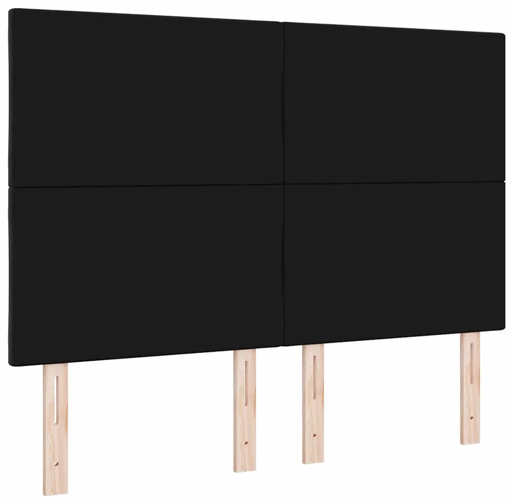 Cabeceira LED com Design de Blocos de Diamante Preta 160 cm em Veludo
