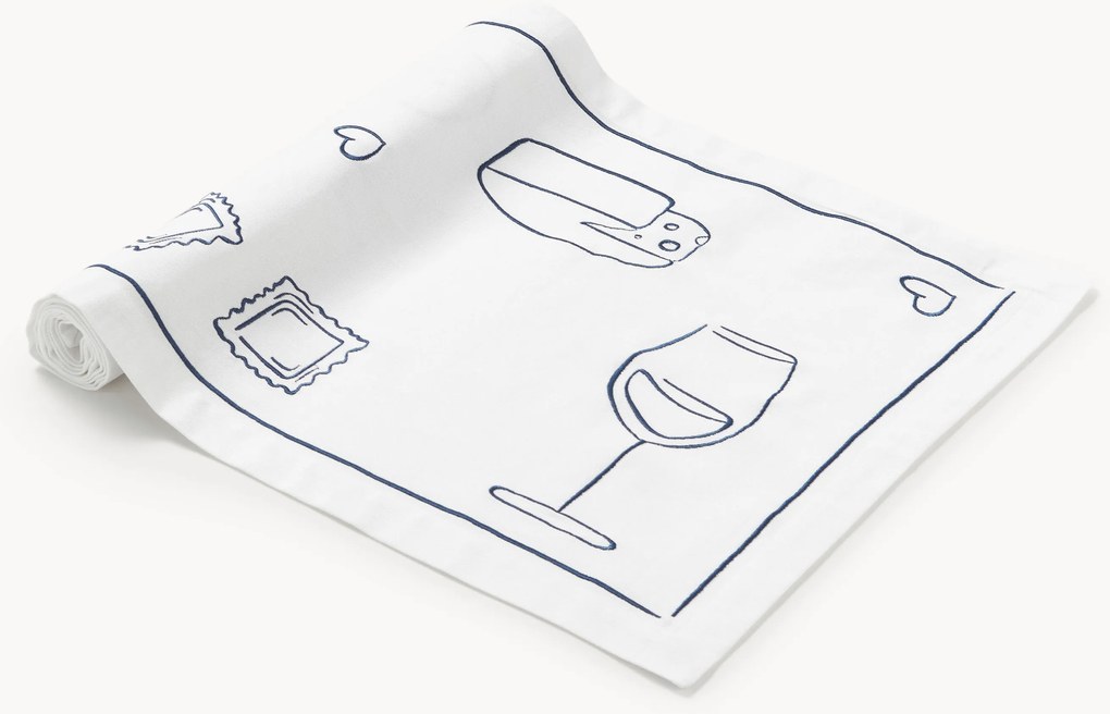Corredor de mesa com bordado Tutti