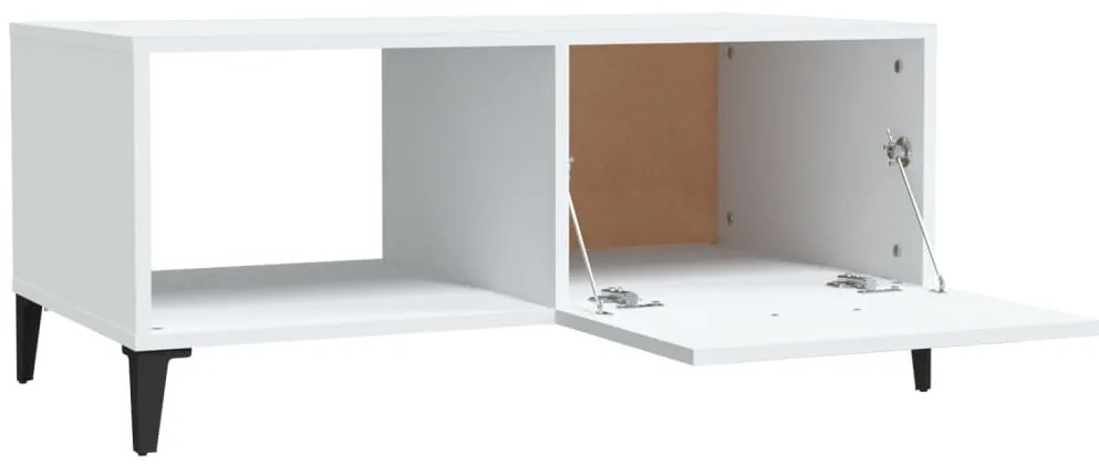 Mesa de centro 90x50x40 cm madeira processada branco