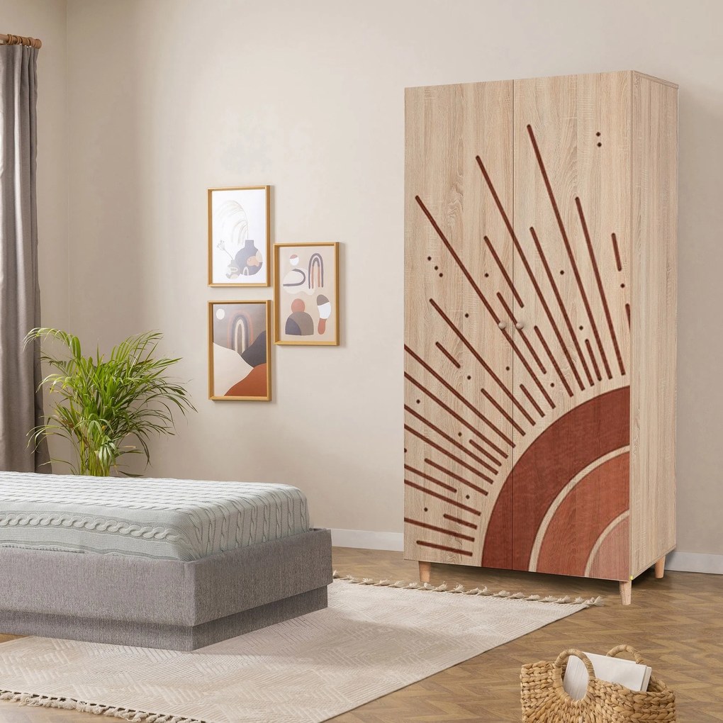 Roupeiro Lidya – Sonomo – 90x192x52 cm