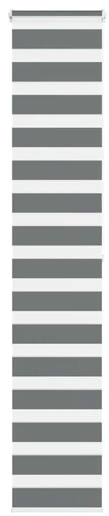 vidaXL Cortina de zebra 50x200 cm largura do tecido 45,9 cm poliéster