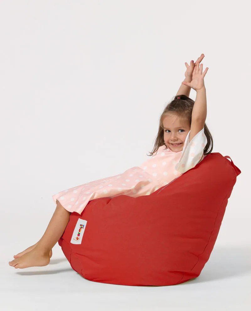 Puff de Jardim Premium Kids – Vermelho – 60x60x25 cm | Tribo Home