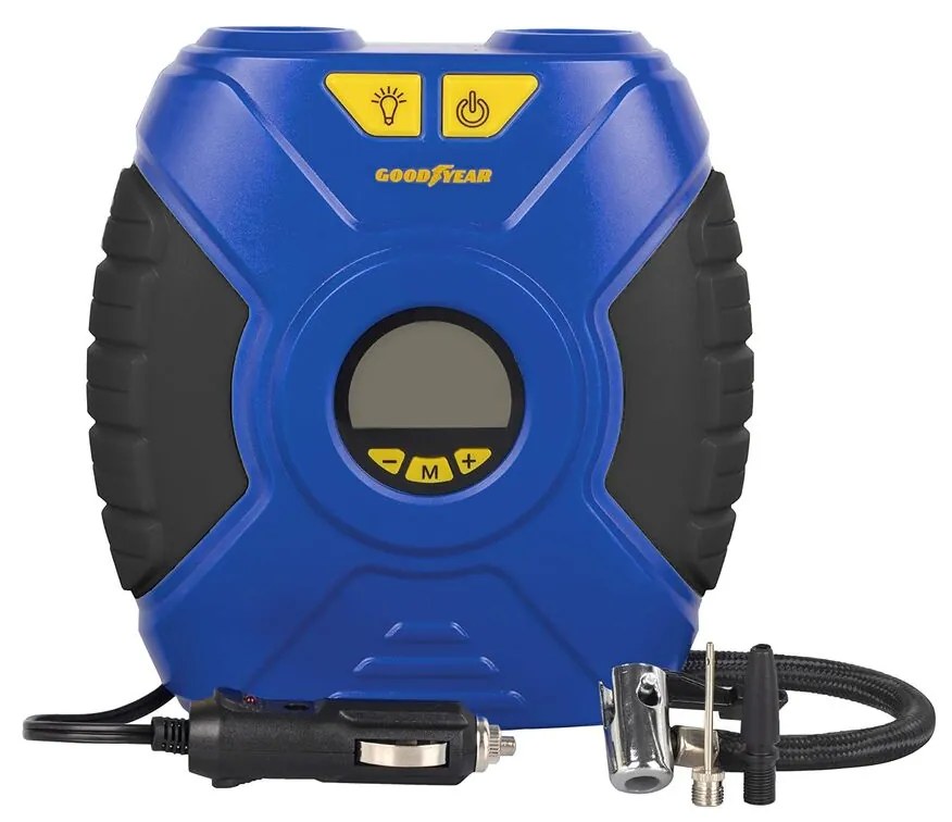 Compressor de Ar Portátil com LED Goodyear GOD0020 12 V 90 Psi