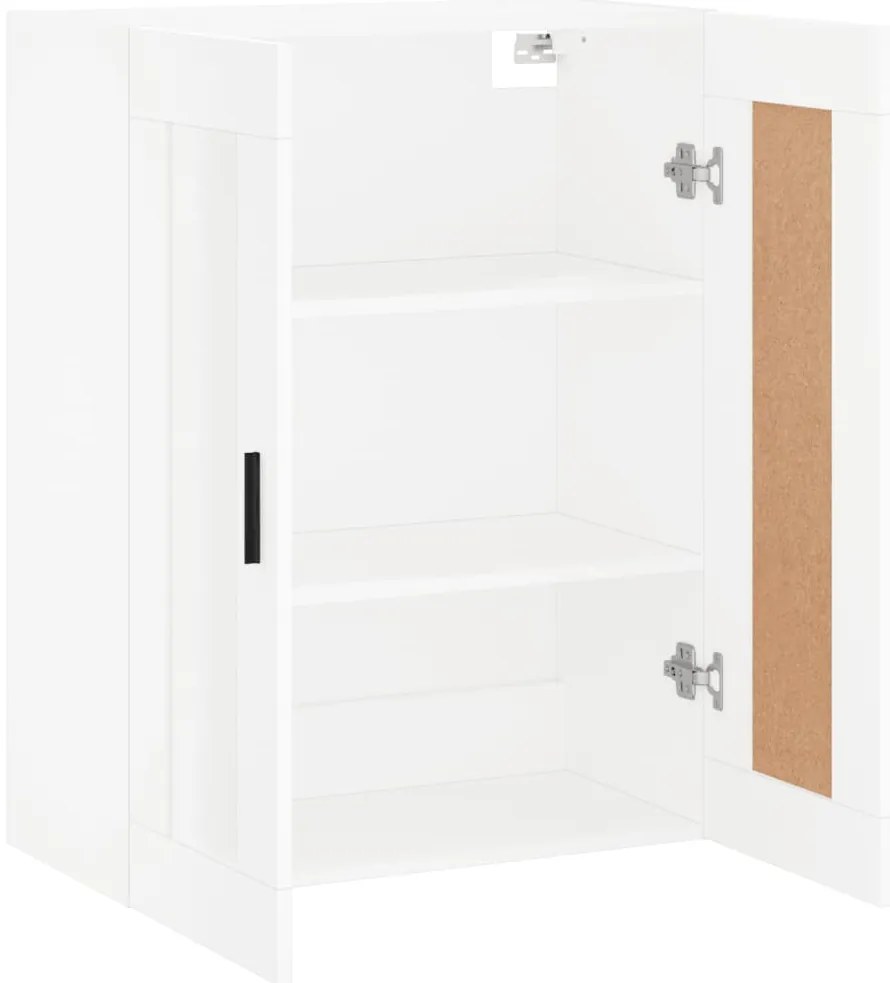 Armário de parede 69,5x34x90 cm derivados de madeira branco