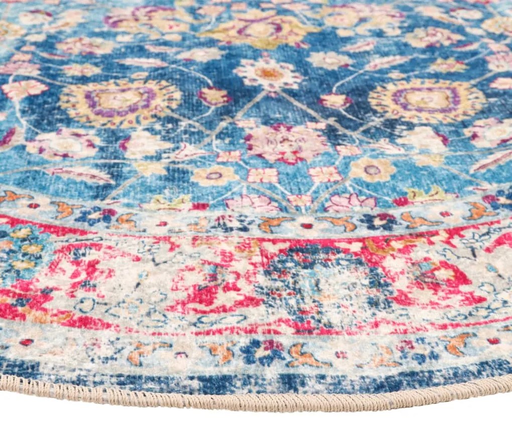 Tapete lavável antiderrapante Ø 120 cm multicor