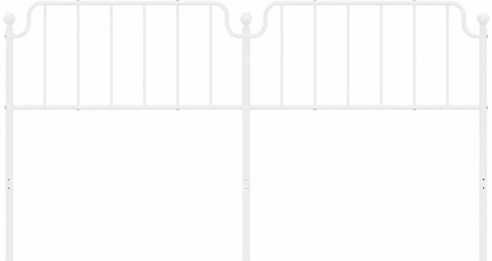 Cabeceira de cama 180 cm metal branco