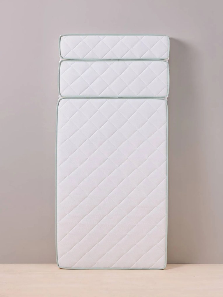 Colchão antiácaros em espuma, com tratamento Bi-ome NTL®, para cama evolutiva 90x140/170/190cm branco claro liso