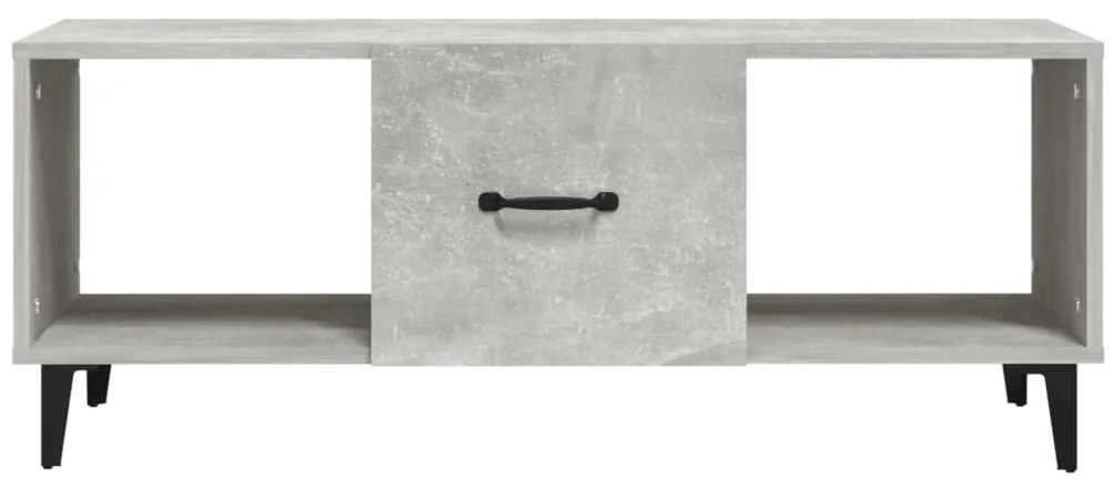 Mesa de centro 102x50x40 cm madeira processada cinza cimento
