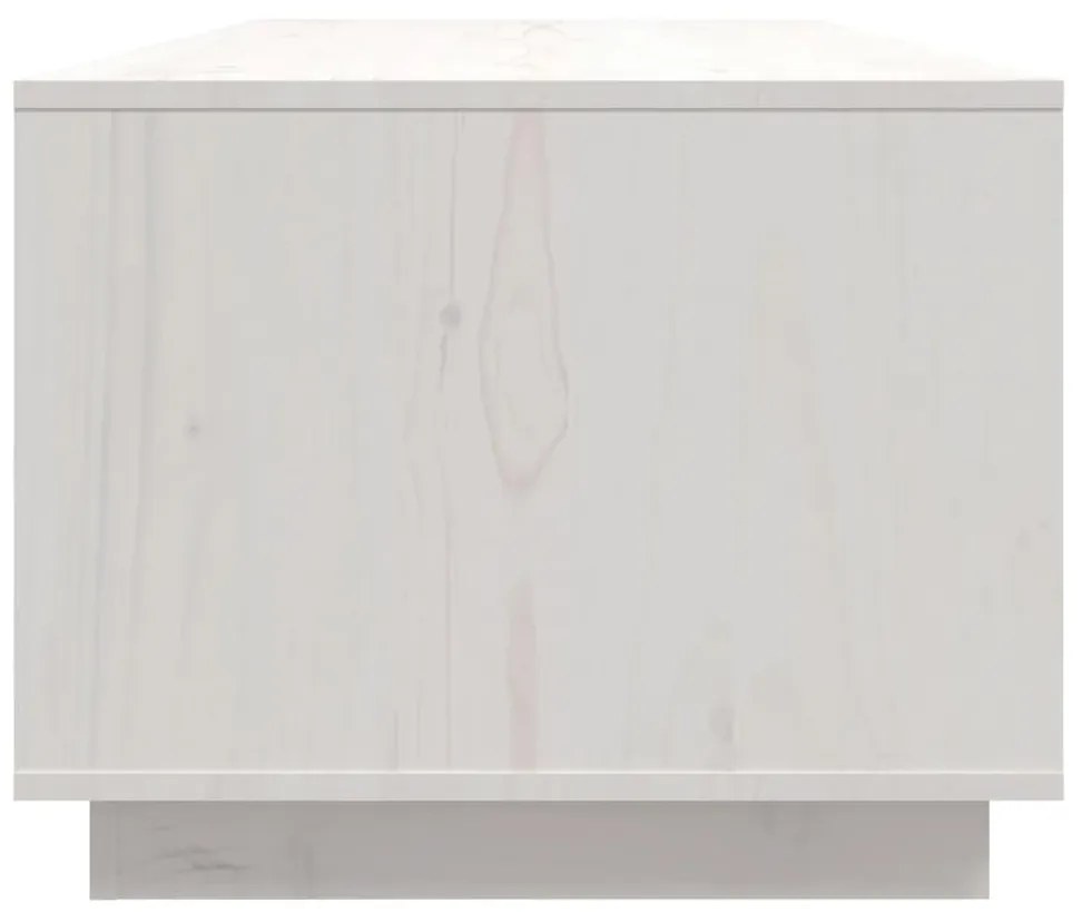 Mesa de centro 110x50x40 cm pinho maciço branco