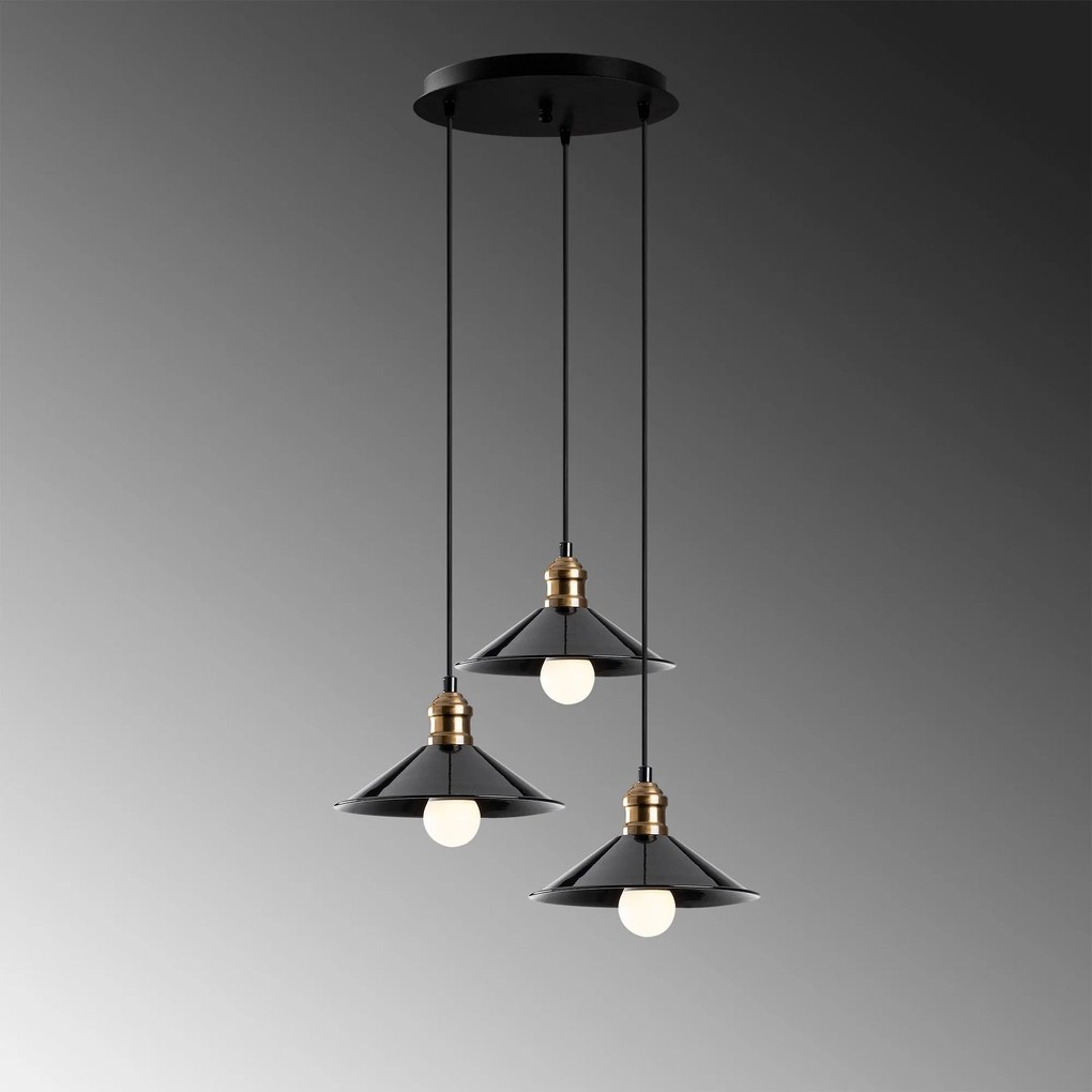 **** Chandelier Berceste – Preto – 44 cm x 108 cm
**