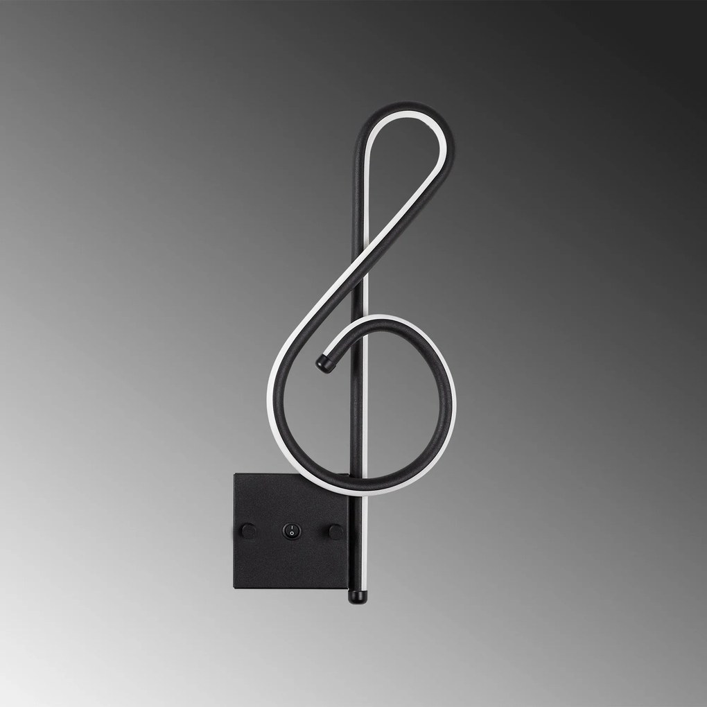 Candeeiro de Parede Gurses – Preto – 20cmx45cmx3cm