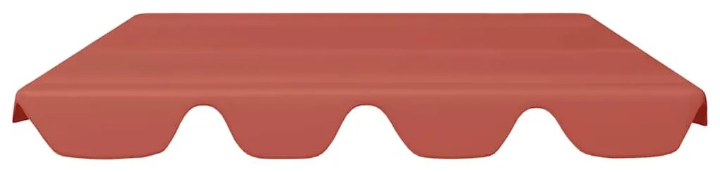 Toldo suplente p/ baloiço de jardim 150/130x105/70 cm terracota