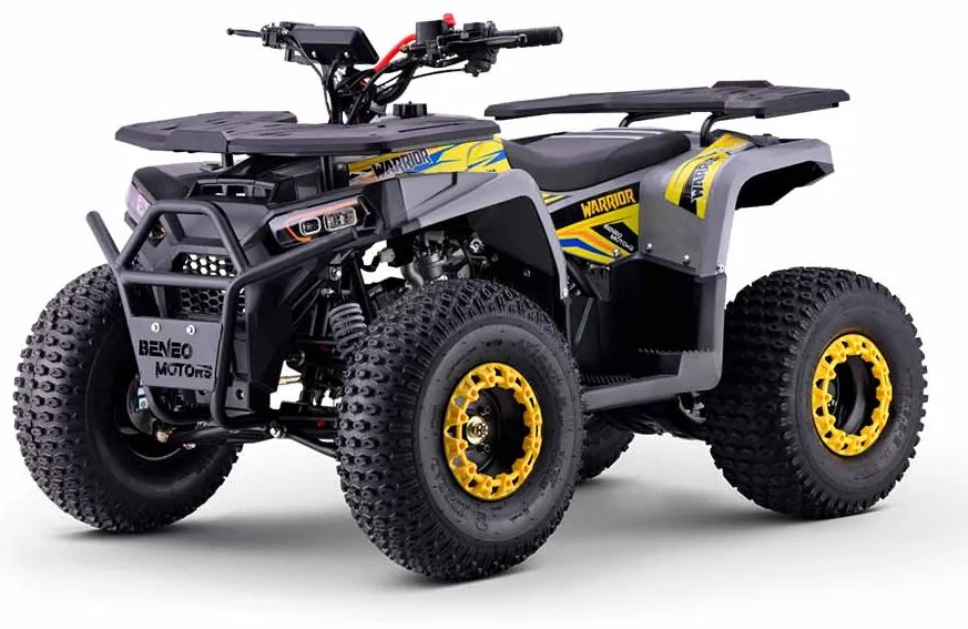 Moto 4 gasolina crianças Motors WARRIOR 125cc Amarela