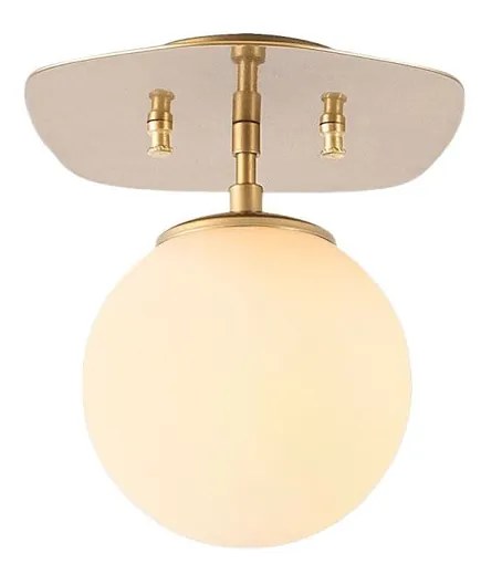 Candeeiro de Teto Well – Dourado – 20 x 25 x 25 cm