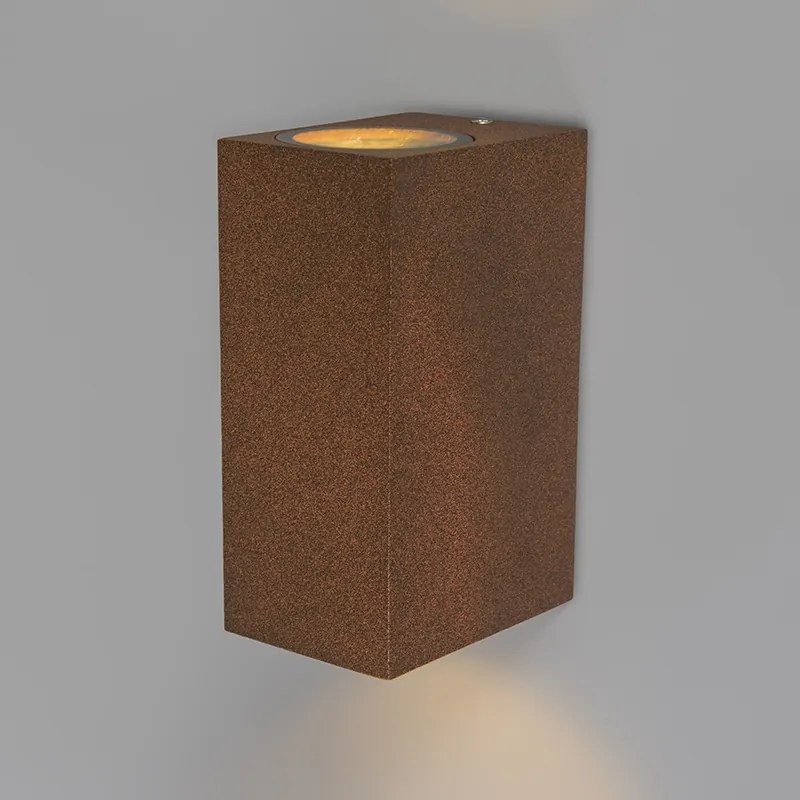 Conjunto de 2 Apliques de Parede Industriais Castanho Oxidado 2-luzes IP44 - Baleno Clássico / Antigo,Country / Rústico,Industrial