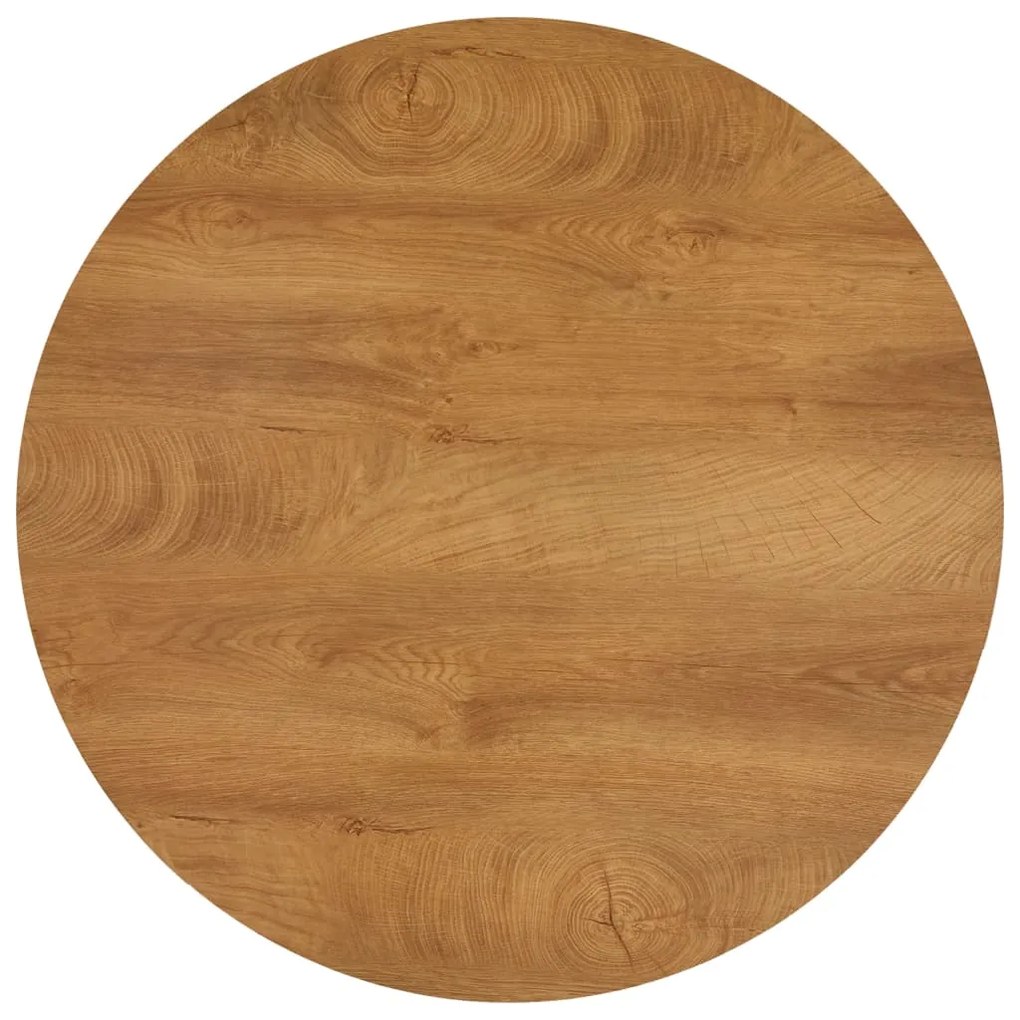 Mesa de jantar 90x73,5 cm MDF cor carvalho e preto