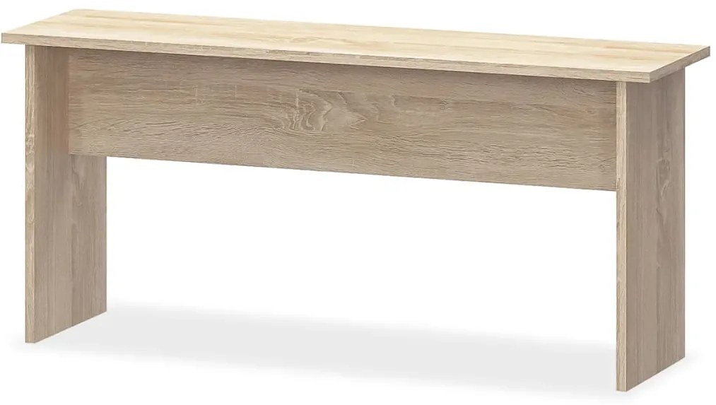 Mesa e bancos de jantar 3 pcs aglomerado carvalho