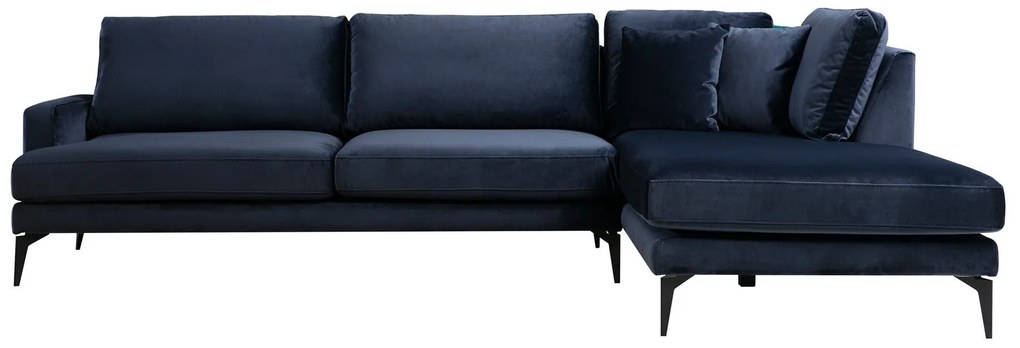 Sofá de Canto Papira - Azul Marinho - 283 x 180 x 90 cm