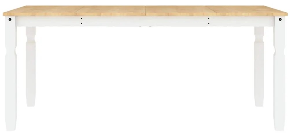 3 pcs conjunto de jantar Panama madeira pinho maciça branco