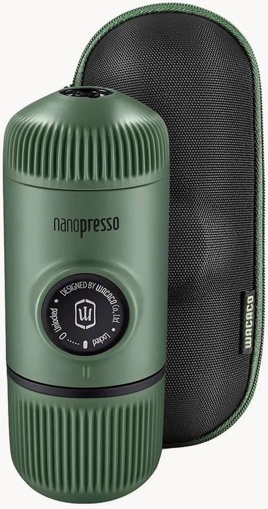 Máquina de café expresso portátil com estojo rígido Nanopresso, conjunto de 5