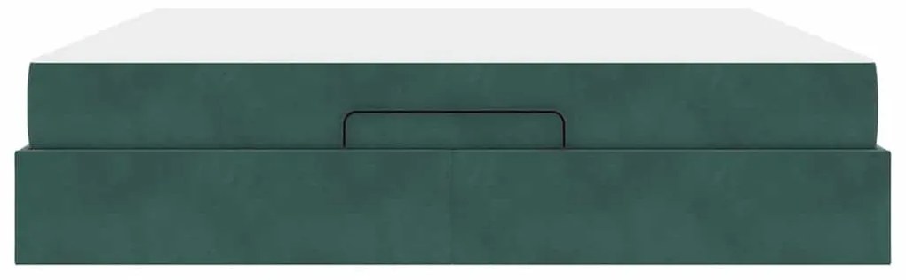 Estrutura da Cama Outros Verde-escuro 180 x 200 cm Veludo