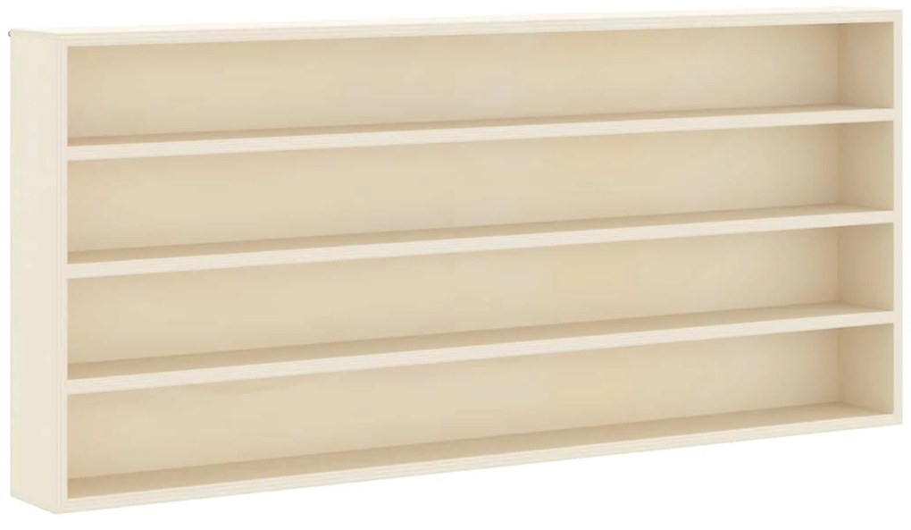 vidaXL Gabinete Expositivo de Parede Bege 80 x 8,5 x 36 cm