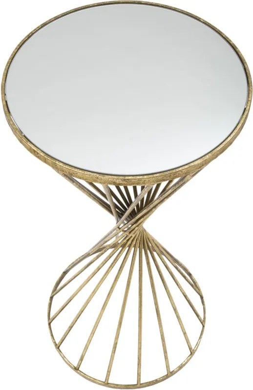 MESA DE APOIO HYPNOS Ø 35X70 CM DOURADA