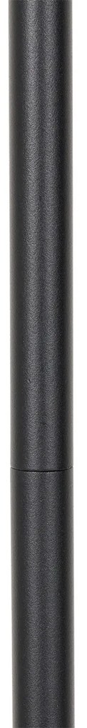 Candeeiro de pé rústico para exterior preto com bambu incl. LED - Kaiser Rústico