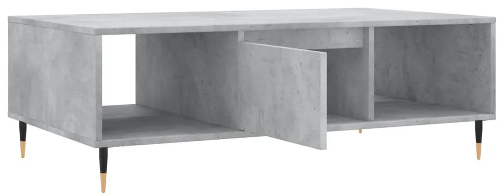 Mesa de centro 104x60x35 cm derivados madeira cinzento cimento