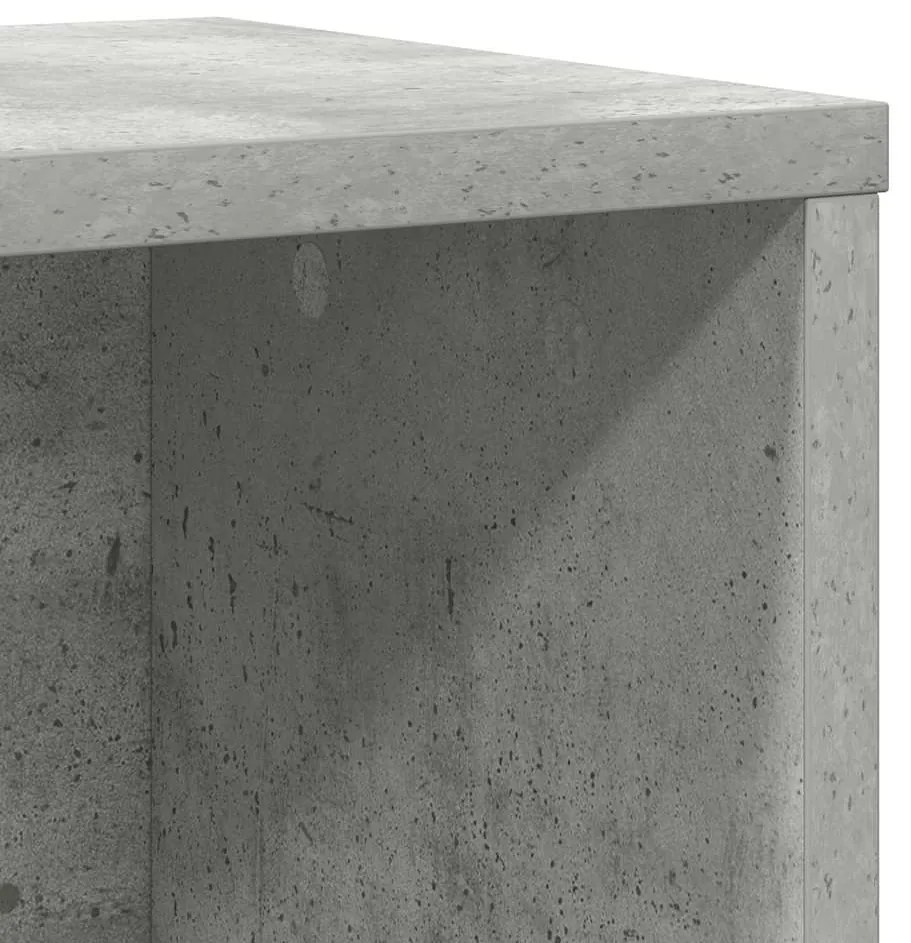 Estante 60x24x76,5 cm derivados de madeira cinzento cimento