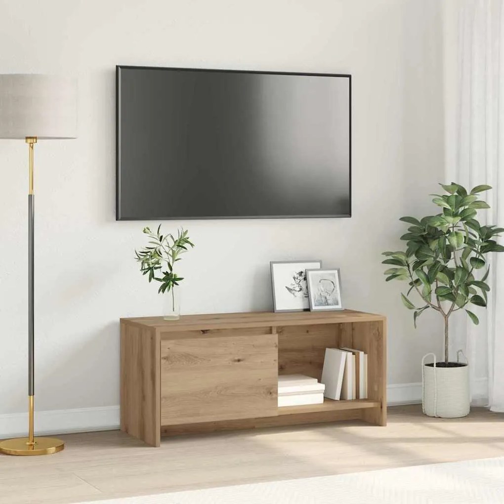 vidaXL Suporte para TV carvalho artisiano 90 x 35 x 40 cm