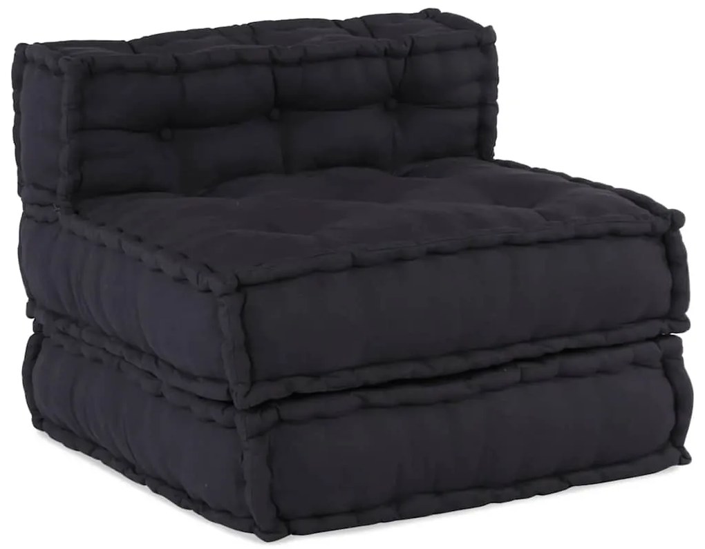 vidaXL Pufe modular 70x70x54 cm tecido antracite