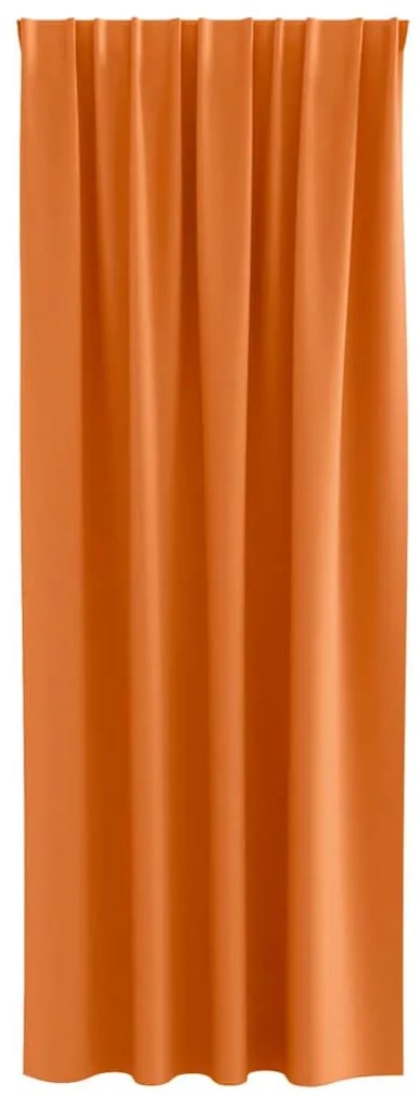 Cortinas 2 pcs Laranja Brilhante 245 x 140 cm Poliéster